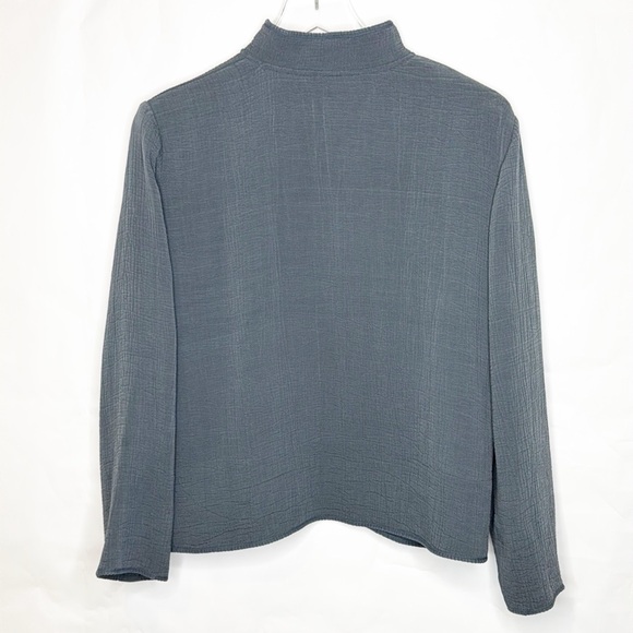 Eileen Fisher Textured Gray Jacket (M) - Picture 7 of 11
